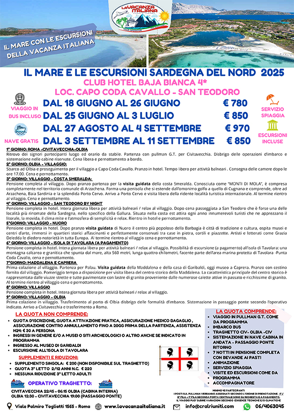 BAJA BIANCA SARDEGNA DEL NORD2025